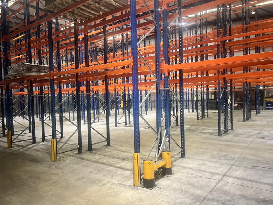 Organised warehouse aisles