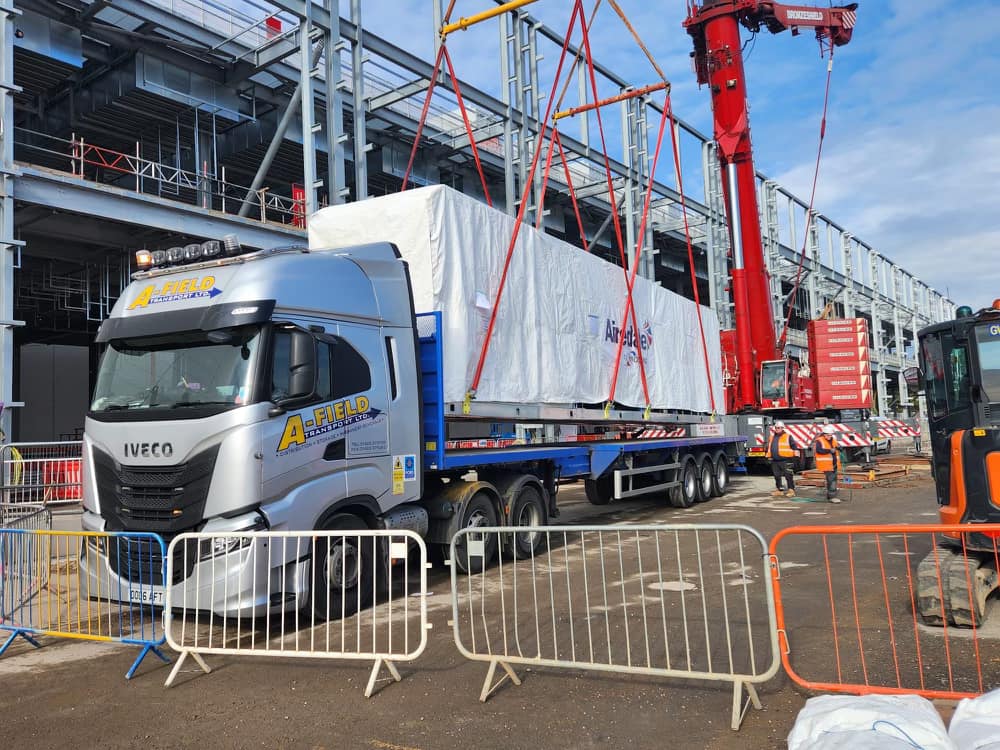 Construction site delivery